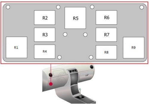 Audi TT 8J (2006-2014) – schema cutiei de siguranțe - 3