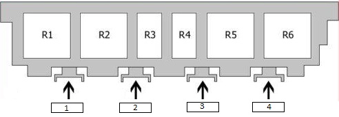 Audi TT 8J (2006-2014) – schema cutiei de siguranțe - 4