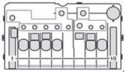 Mercedes Sprinter (W906) (2006-2017) – schema cutiei de siguranțe - 3
