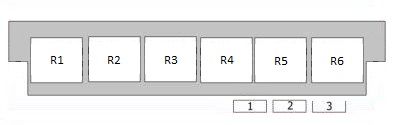 Audi TT 8N – schema cutiei de siguranțe - 4