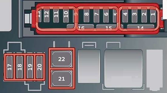 Audi E-Tron (2019-2020) – schema siguranței - 4