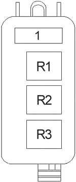 Schema panoului cutia de siguranțe în compartiment motor - 2