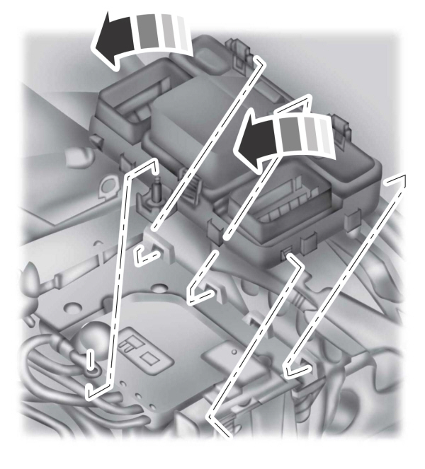 Modul control alimentare – partea inferioară
