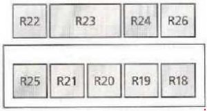 Bloc releu suplimentar (sub bord)