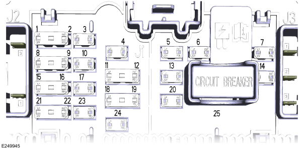 Ford Transit Connect (2019-2020…) – schema cutiei de siguranțe - 2