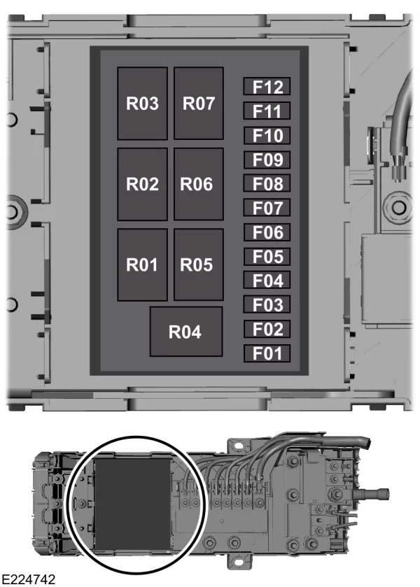 Schema siguranțelor (exceptând 2,2 l diesel) - 2