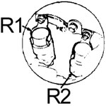 Suport releu compartiment motor