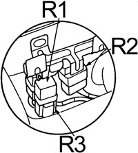 Suportul releului compartiment motor nr. 1
