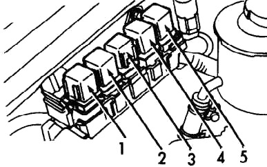 Releu compartiment motor (aripă dreapta) - 2