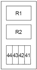 Cutia de siguranțe din compartiment motor 2 - 2