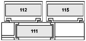 Mercedes-Benz Classe C 2008-2014 – schema cutiei de siguranțe - 7