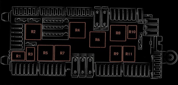 Mercedes-Benz Sprinter – schema cutiei de siguranțe - 2