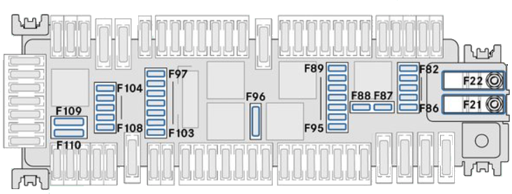 Mercedes-Benz Vito III W447 (2014-2021) – schema cutiei de siguranțe - 6