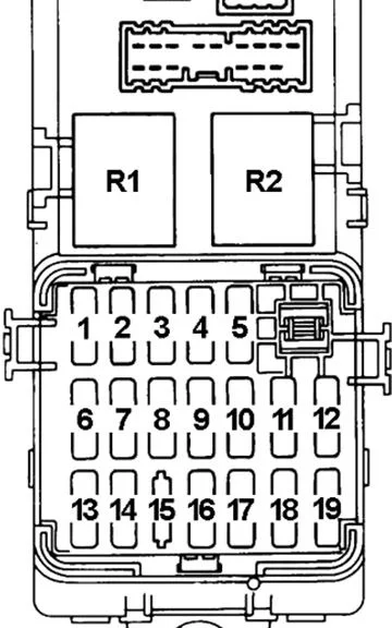Schema siguranțelor și releelor – Mitsubishi Pajero, Montero, Shogun - 10