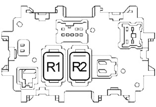 Schema cutiei de siguranțe și relee – Nissan Quest - 2