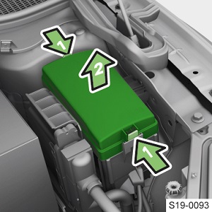 Siguranțe în compartiment motor