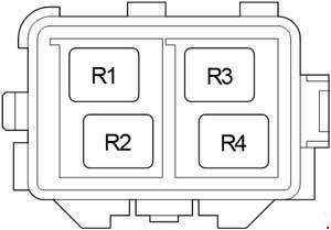 Bloc releu compartiment motor