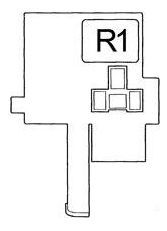Compartiment releu habitaclu (RHD)