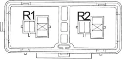 Schema cutiei de siguranțe în compartimentul motor - 2