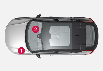 Volvo C40 – schema cutiei de siguranțe