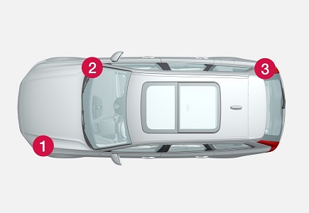 Volvo V90 – schema cutiei de siguranțe