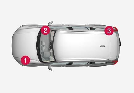 Volvo XC90 – schema cutiei de siguranțe